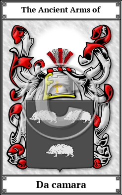 Da camara Family Crest Download (JPG) Book Plated - 600 DPI